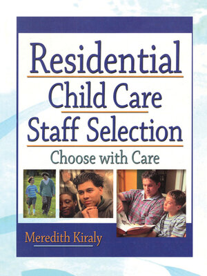 cover image of Residential Child Care Staff Selection